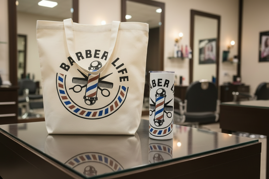 Barber Life Bundle on Salon Table