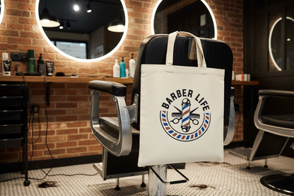 Barber Life Tote on Chair