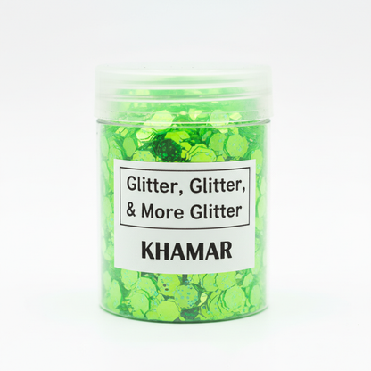 Glitter, Glitter & More Glitter - Khamar glitter close-up