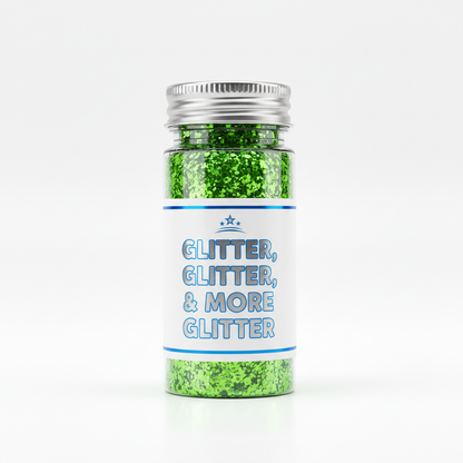 Khamar Neon Green Glitter in packaging