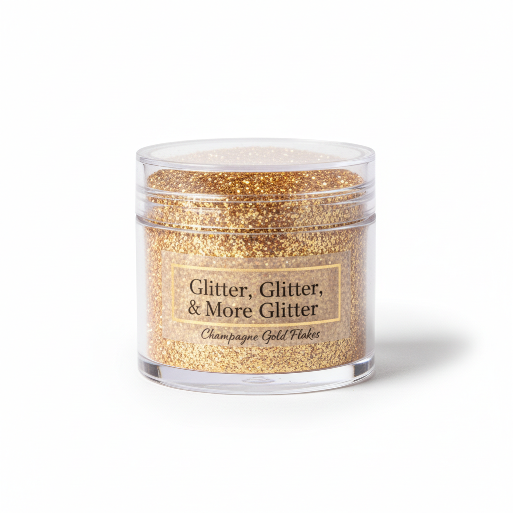 JoJo Champagne Gold Glitter in packaging