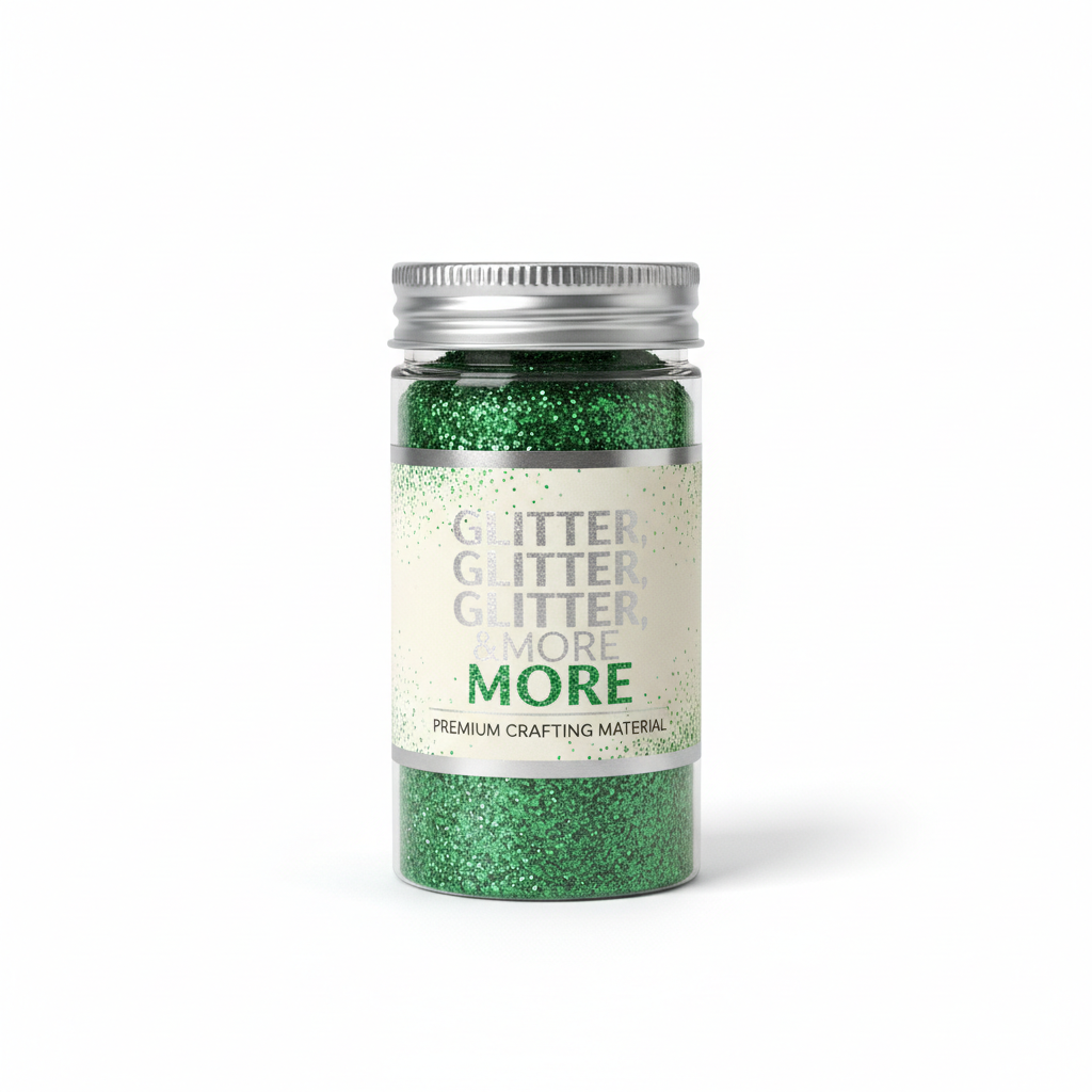 Baby Mya Green Glitter in packaging