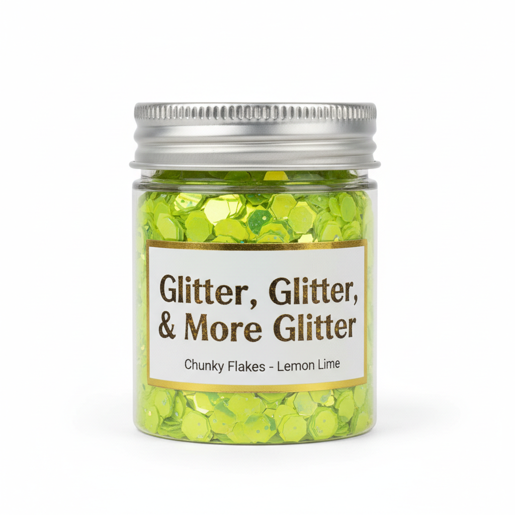 Lemon Lime Chunky Glitter in packaging