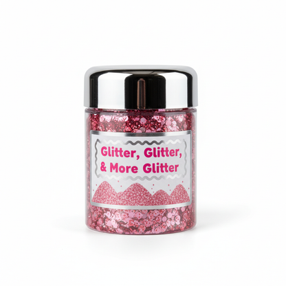 Patty D Pink X-Chunky Glitter in packaging