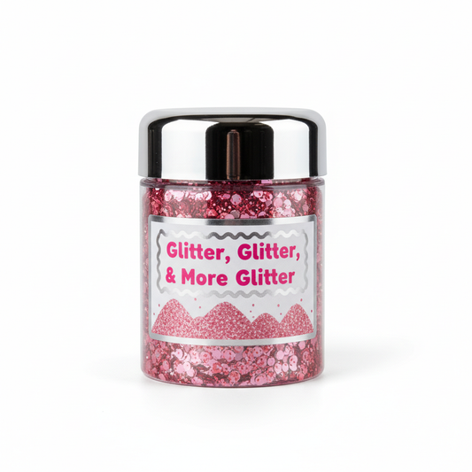 Patty D Pink X-Chunky Glitter in packaging