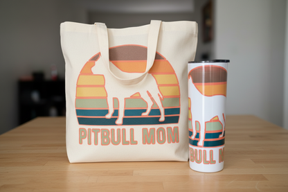 Pitbull Mom Tote & Tumbler