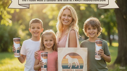 Pitbull Mom Tumbler & Tote