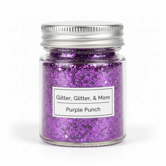 Purple Punch jar matching Triple J Gray label design