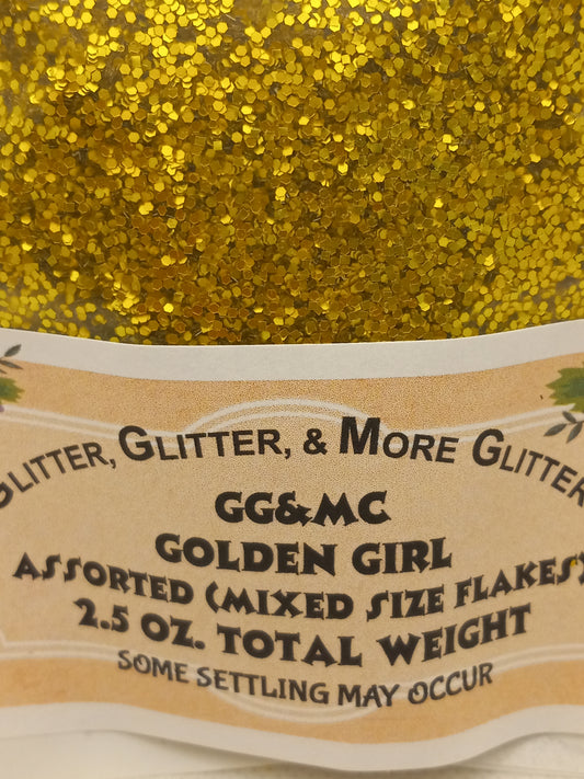 Golden Girl Mixed Size Glitter