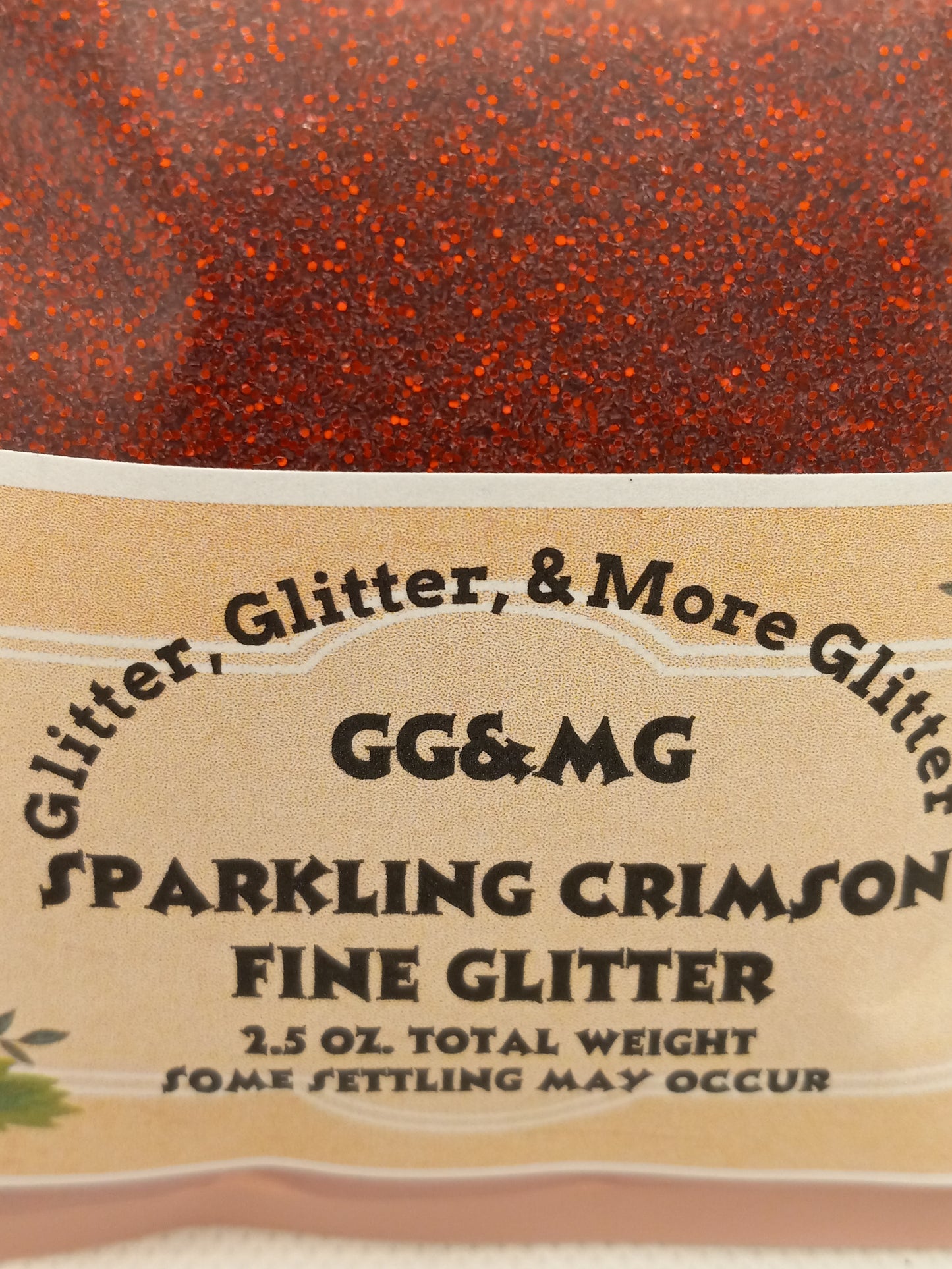 Sparkling Crimson Fine Glitter