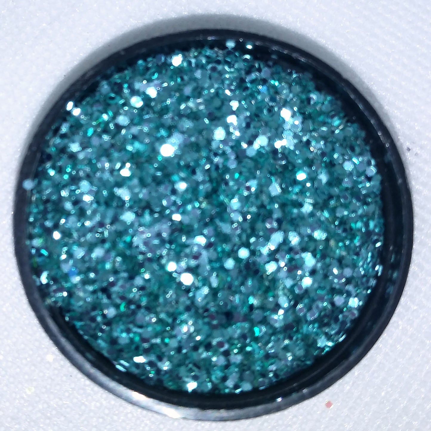 Aqua Boogie - A mixture of Aqua colored glitter flake sizes.