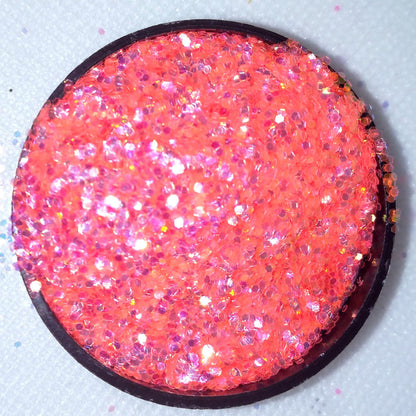 Kayla Kiss - Chunky Flakes of Pinkish Orange Glitter
