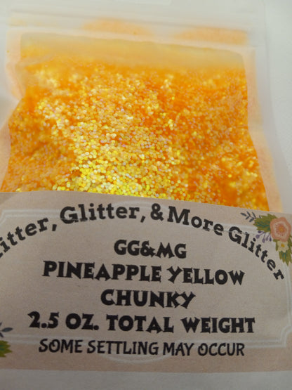 Pineapple Yellow Chunky Glitter