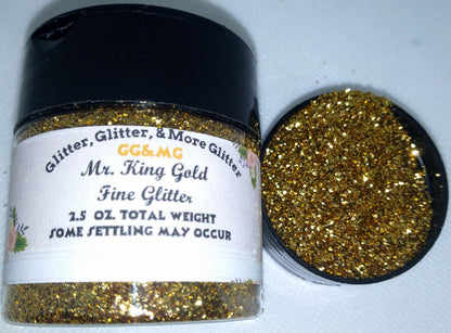 Mr. King Gold - Fine flakes of Gold Glitter.
