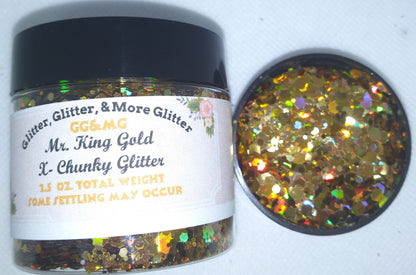Mr. King Gold - X-Chunky Gold Glitter