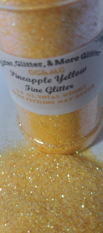 Pineapple Yellow Iridescent Fine Glitter